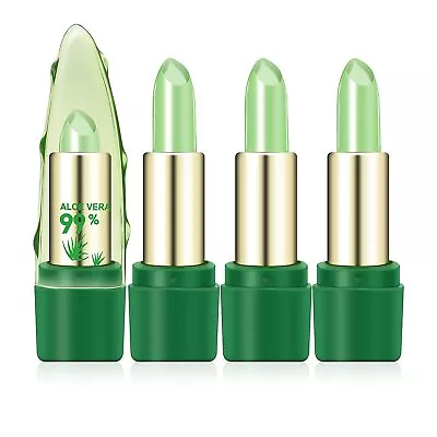£3.89 • Buy Aloe Vera Natural Moisturizer Lipstick Temperature Changed Color Lipbalm Natural