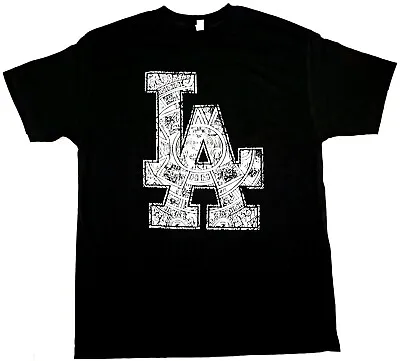 LA Tribal T-shirt Los Angeles Aztec Logo Tee Adult Mens Black New • $14.41