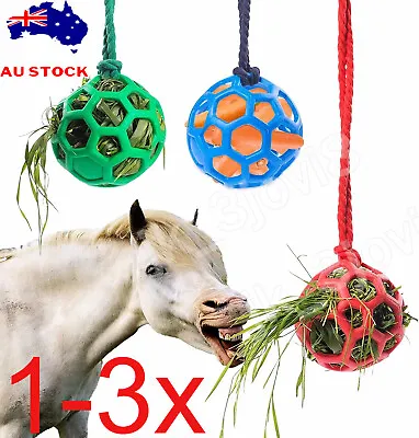 Newest Horse Treat Ball Play Goat Hay Snack Ball Hang Feeding Toy Sheep Feeder - • $7.89