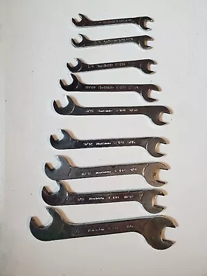 Small Vintage New Britain Ignition Wrenches Lot Of 9 Open End 13/64  Thru 1/2  • $16