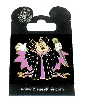 RETIRED Disney Pin ✿ Minnie Dressed As Maleficent Halloween Costume Staff RARE • $88.95