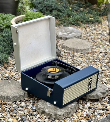 £139.99 • Buy Lovely Blue Fidelity HF35 Auto Changer Vintage Record Player - Fully Working