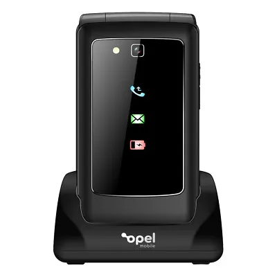 Opel Mobile Flip X 4G Flip Phone (2.8'' Keypad SOS Button) - Black • $135.30