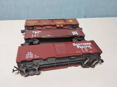 Lot Of 3 O Scale Brown Color Freight Cars Mixed Mgf • $0.99