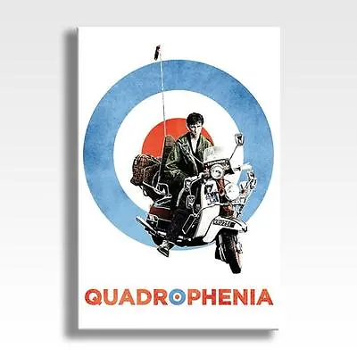 QUADROPHENIA CANVAS THE WHO MODS LAMBRETTA VESPA Wall Art Poster 30 X20  CANVAS • £29.97