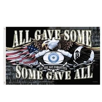 ALL GAVE SOME SOME GAVE ALL POW/MIA Flag Banner 3x5 | Flag044 • $3.98