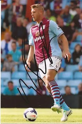 ASTON VILLA * NATHAN BAKER SIGNED 6x4 ACTION PHOTO+COA  • £2.99