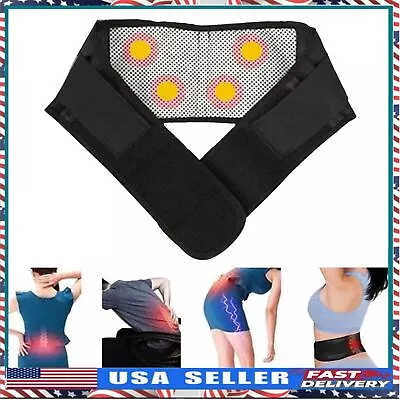 Self-Heating Waist Support Belt Thermal Magnetic Therapy Lower Back Brace • $8.66