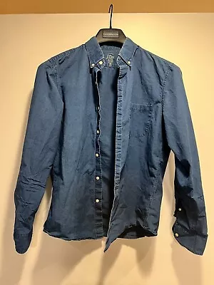 J Crew Indigo Chambray Button Up • $7