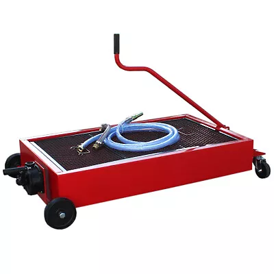 $159.99 • Buy Heavy Duty Low Profile 17 Gallon Waste Oil Drain Pan Tank Steel Reservoir W/Pump