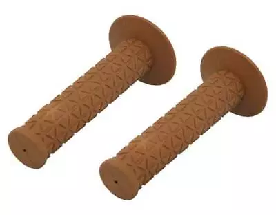 BROWN Triangle Mushroom Bicycle Handlebar Grips Fixie Beach Cruiser BMX. • $7.75