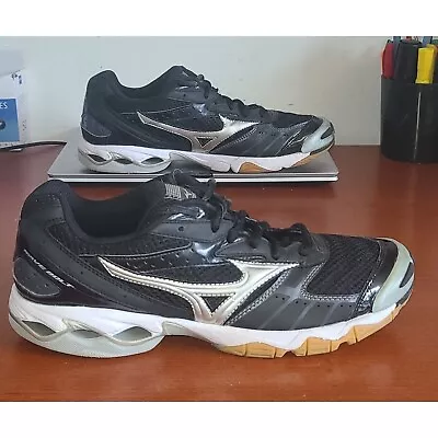 Mizuno Women's Wave Bolt Volleyball Shoes Size 10 Sneaker Lace-Up Black • $39.99