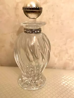 LENOX Pave Jewels CRYSTAL Swirl Perfume Bottle - VINTAGE • $12