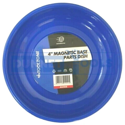 £3.99 • Buy 4  Magnetic Round Dish Tray Sturdy Base For Screws Bolts Nuts Pins Needles Parts