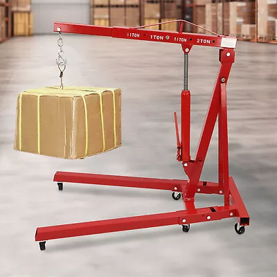 2T/4400lbs Folding Engine Heavy Duty Motor Hoist Crane Picker Hoist Lift Crane • $265