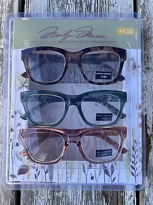Marilyn Monroe 3-PACK Premium Reading Glasses Readers +1.50 NEW • $29.99