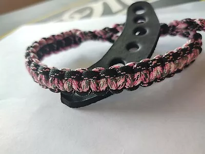 Pink Camo Archery Bow Wrist Strap Bling Sling Free Ship • $14.50