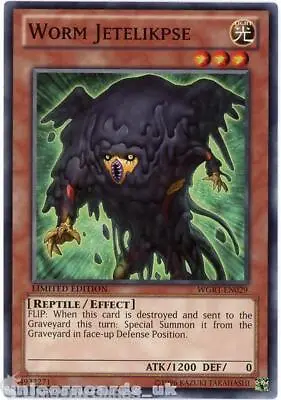 WGRT-EN029 Worm Jetelikpse Limited Edition Mint YuGiOh Card • £0.99