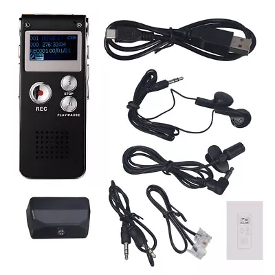 Digital Voice Recorder Dictaphone Audio Sound Recorder Mini Small Spy Lecture • $19.23