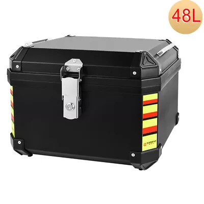 48L Motorcycle Top Box Trunk Tour Luggage Lock Storage Waterproof Tail Bag Case • $114.99