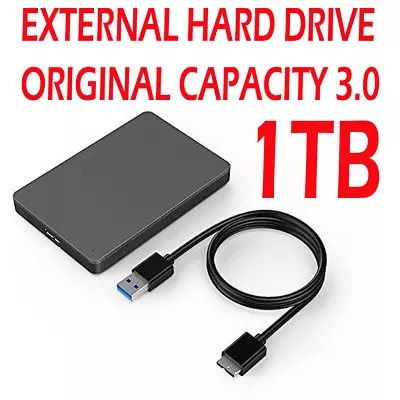 ITFS EXTERNAL HDD 3.0 USB Laptop Storage HDD 1TB Mac Xbox One PC PS4 • £34.99