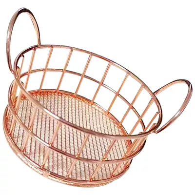 Mini Snack Basket Metal Storage Organizer Stainless Steel Bin • $7.90