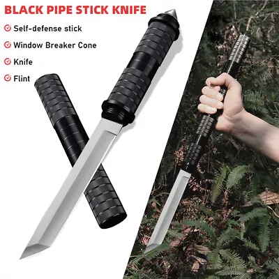 11.4  Black Survival Camping Outdoor Fixed Blade Hunting Military Knife • $19.99