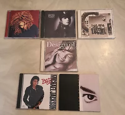 Janet Michael Jackson Cd Lot Of 6 Bad Design Of A Decade 1986-1996 And More • $15.99