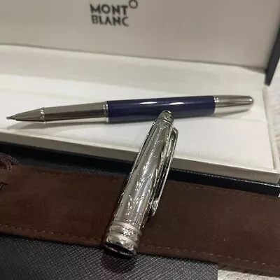 Montblanc Meisterstuck Le Petit Prince Rollerball Pen M163P Classic Blue Silver • $103