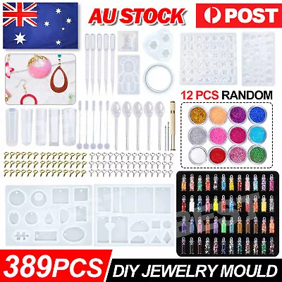 389x Resin Casting Mold Silicone Mould Making Craft Kit DIY Mold Jewelry Pendant • $17.95