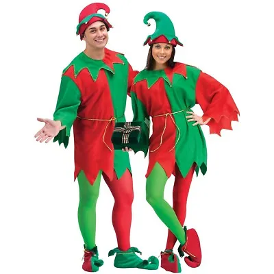 Elf Costume Adult Christmas Fancy Dress • $28.45