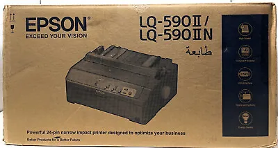 Epson LQ-590II C11CF39401 Printer Ad Needles 24 Pin 80 Column USB Parallel • $434.47