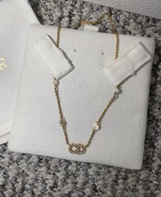 Christian Dior Clare D Lune Necklace Gold • £375