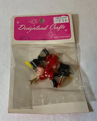 VTG Designland Crafts Miniature Soldiers With Musical Instruments (2) NOS • $4.99