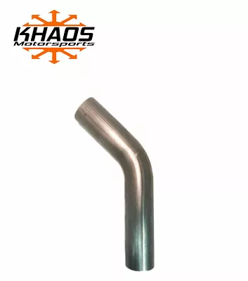 2  45 Degree 16ga Aluminized Mandrel Bend Exhaust Tubing Turbo Downpipe • $24.99