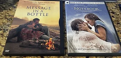 Message In A Bottle / The Notebook (2 DVD Lot) Kevin Costner Ryan Gosling *LN • $8.19