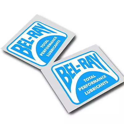 Bel Ray Style Rétro Sponsor Autocollant Moto Stickers Personnalisé Graphique X 2 • $9.33