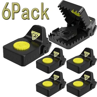 6 Pack Mouse Traps Rat Mice Best Snap Traps Quick Kill And Reusable Mouse Traps • $19.95