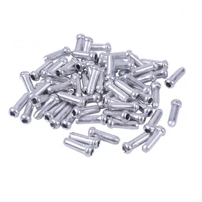 100x Set Bike Cable End Caps Silver Brake Shifter Wire Universal Crimps Road MTN • $7.75