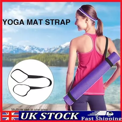 2Pcs Yoga Mat Carrier Adjustable Yoga Mat Holder Strap Elastic For Gym Exercise • £4.59