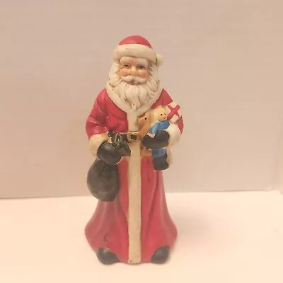 Folk Art Style Santa Claus Small Christmas Holiday Robe W/Bag Toys Midwest Imp • $12.73