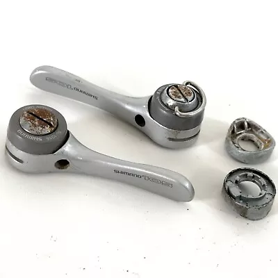 Shimano 105 (SL-1055) 7 Speed Braze-On Downtube Shifters Index/Friction • $39.98