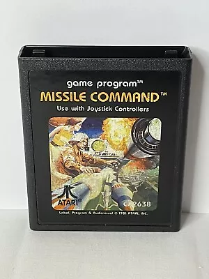 Missile Command (Atari 2600 1981) Authentic Cartridge Only Cleaned Tested • $6.99