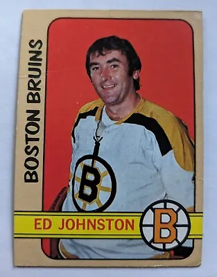 Ed Johnston 1972-73 Topps #13 Bruins • $1.49