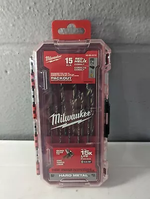 Milwaukee 48-89-2370 Cobalt Red Helix Drill Bit Set For Drill Drivers 15 Piece  • $24.99