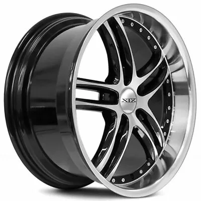 (4) 20  Staggered XIX Wheels X15 Black Machine With SS Lip Rims (B1) • $1700