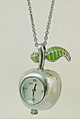 Marc Jacobs Quartz Mother Of Pearl Dial Apple Pendant Ladies Necklace Watch • $34.99