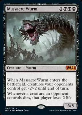 MTG Massacre Wurm Near Mint Normal Magic 2021 Core Set • $6.99