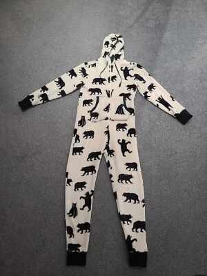 £24.99 • Buy Hatley Black Bears Women's Fleece All In One Jumpsuit XS Size 6 FREE P&P 