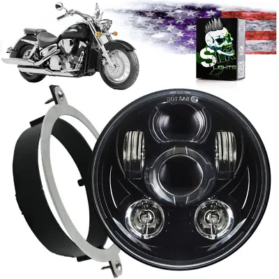 Honda VTX 1300 Black Daymaker LED Headlight & Bracket • $104.95